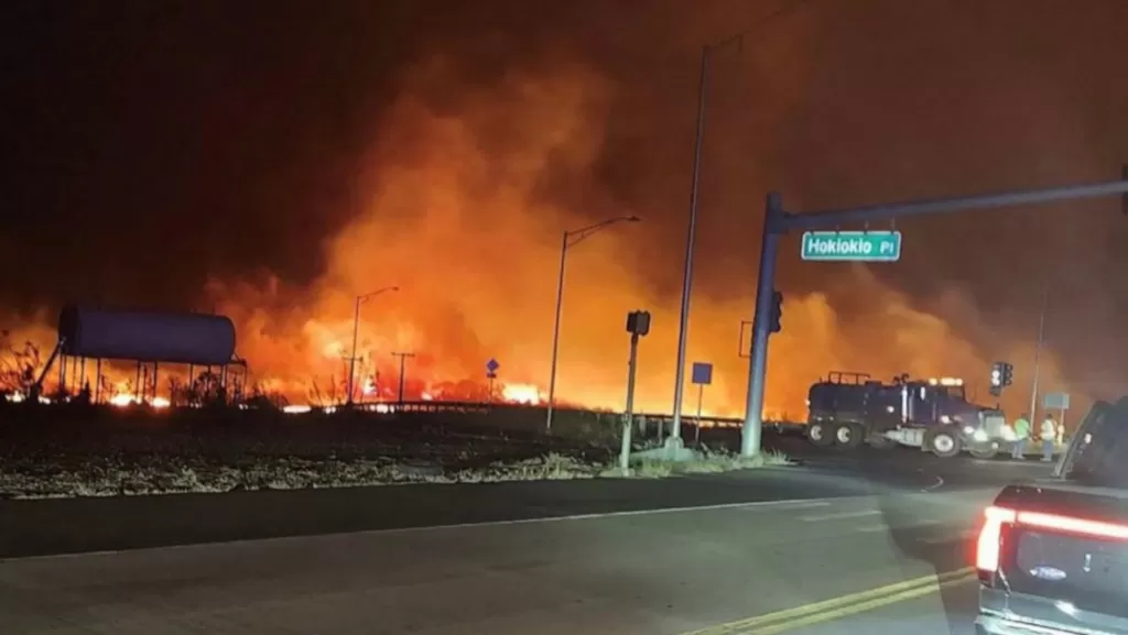 maui fire in hawaii _png