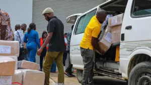 photos_ inec distributes sensitive materials, life jackets to bayelsa lgas 1_png