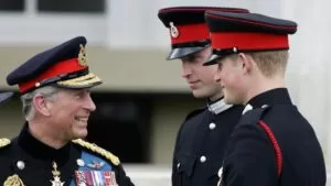 Charles-left-speaks-with-his-two-sons-Princes-William-center-and-Harry-right-after-attending-the-Sovereigns-Parade-at-the-Royal-Military-Academy-in-Sandhurst-southern-England-April-12-2006