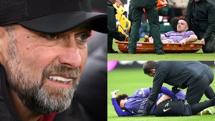 Diogo Jota, Curtis Jones, Alisson and Darwin Nunez Forced Off Through Injury At Brentford