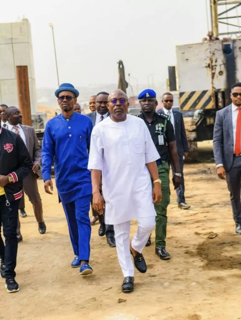Governor Fubara On Inspection Of Woji Aleto Alesa Refinery Link Road Project