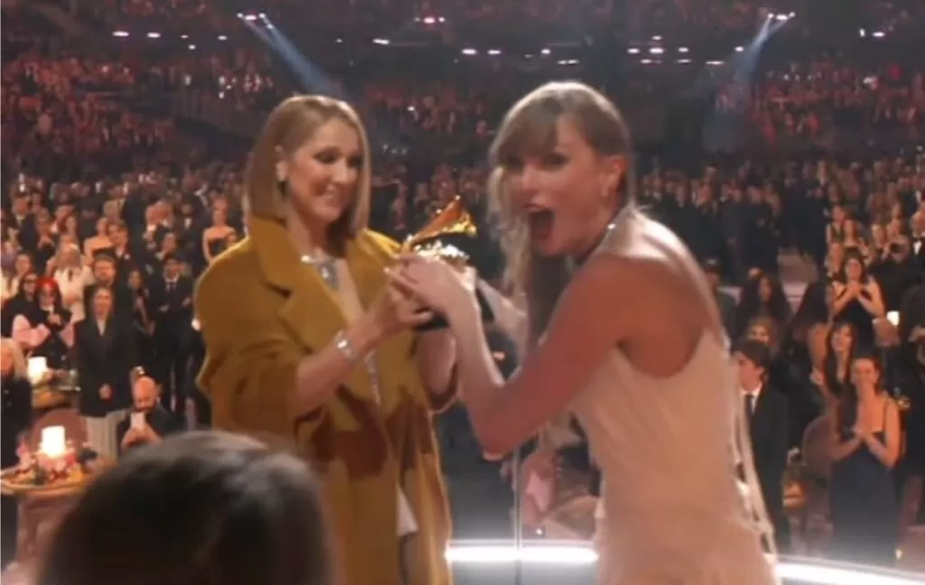 Grammy Awards Viewers Question If Taylor Swift Snubbed Celine Dion After Album Of The Year Win