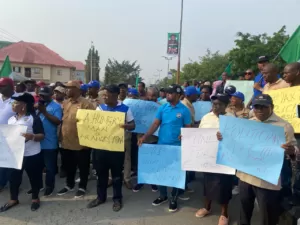 NLC Members Protest in Port Harcourt Over Economic Hardship