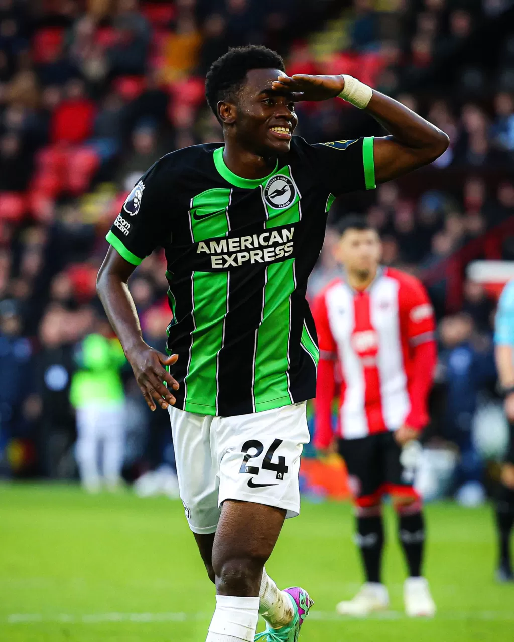 Simon Adingra scores 2 as Brighton beat 10 men Sheffield United
