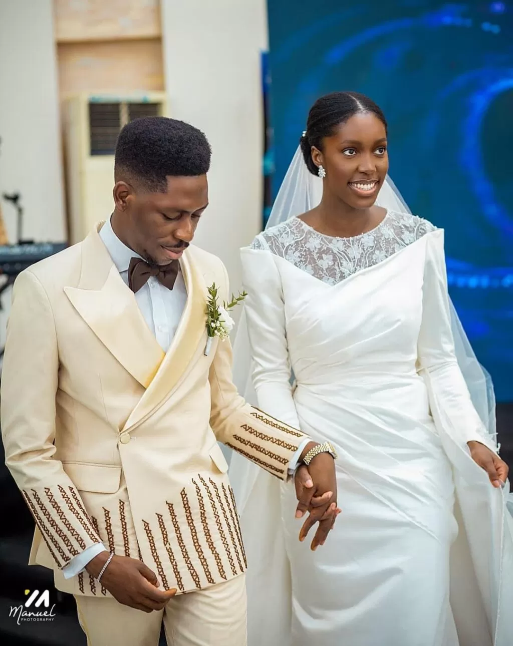 Moses Bliss And Marie Wiseborn White Wedding 1