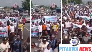 1 Million Rivers Youth Demonstrate Support For President Tinubu Government