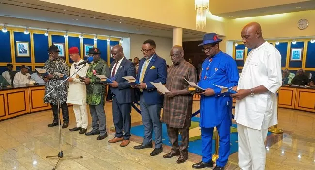 Gov Fubara Assigns Portfolio To Swear In Commissioners