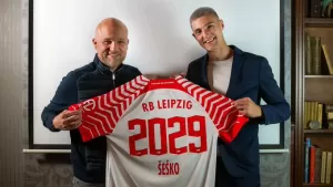 Benjamin Sesko has signed a new deal at RB Leipzig Amed Premier League Interest