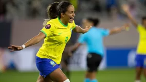 Gabi Nunes opens scoring for Brazil Against Nigeria
