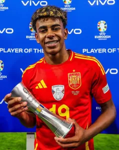 Lamine Yamal; Young Player of the Tournament at Euro 2024