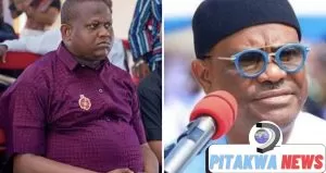 File photo of Chijioke Ihunwo and Wike