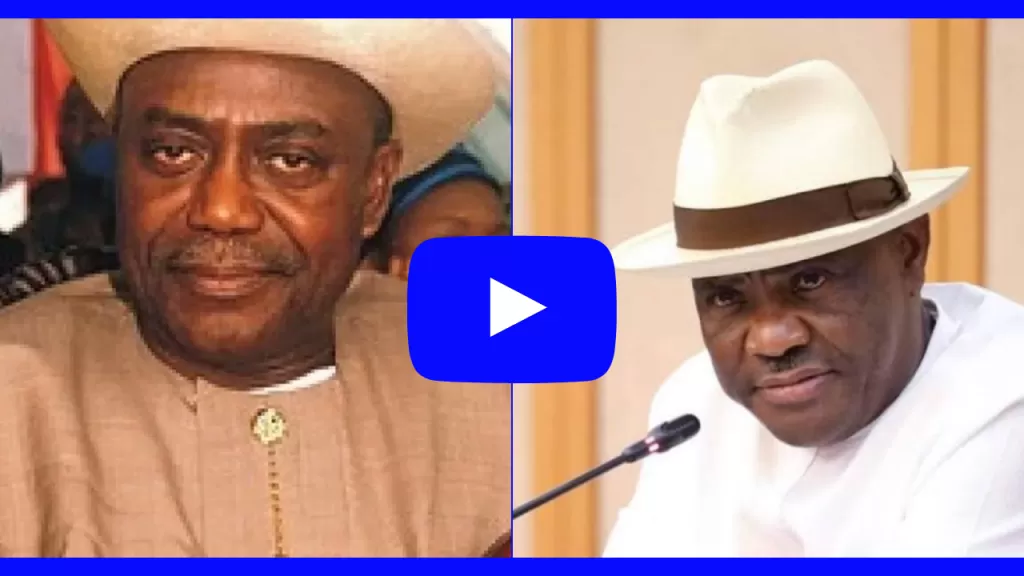 File photo of Wike and Peter Odili