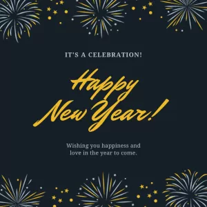 Fireworks of new year