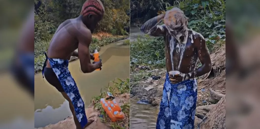 Portable Spotted Feeding Mamiwota Soft Drink, Nigerians React