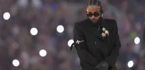 File photo of Kendrick Lamar performing at Super Bowl show
